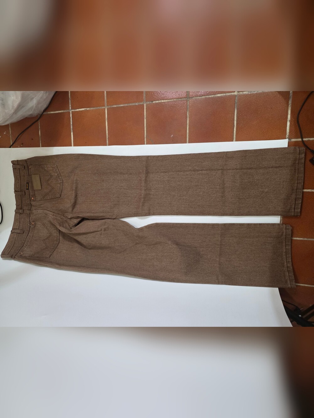 Wrangler Men's Brown Straight Leg Jeans Size 33x34‎